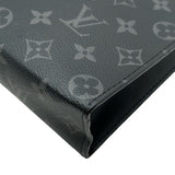 ルイ・ヴィトン LOUIS VUITTON ポシェット・ヴォワヤージュMM M61692 ブラック モノグラム・エクリプス メンズ セカンドバッグ