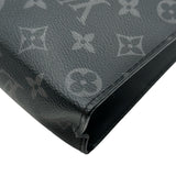 ルイ・ヴィトン LOUIS VUITTON ポシェット・ヴォワヤージュMM M61692 ブラック モノグラム・エクリプス メンズ セカンドバッグ