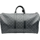 ルイ・ヴィトン LOUIS VUITTON キーポル・バンドリエール55 M40605 ブラック モノグラム・エクリプス メンズ ボストンバッグ