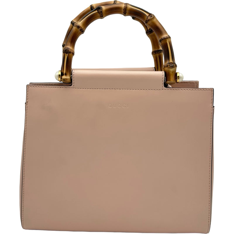 グッチ GUCCI バンブーニムフェアバッグ 453767 ピンク レザー