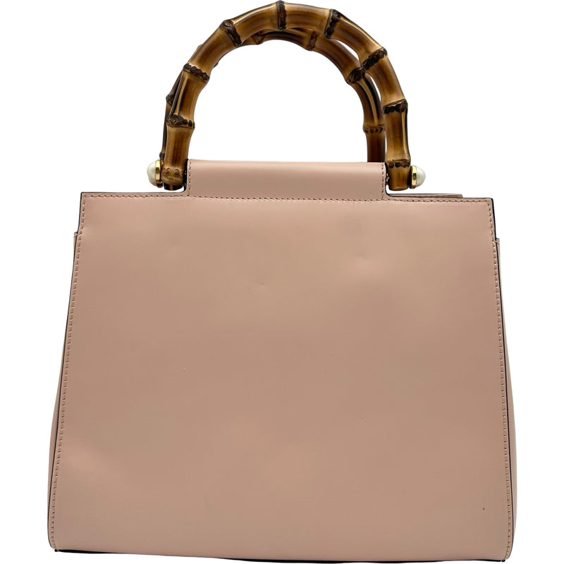 グッチ GUCCI バンブーニムフェアバッグ 453767 ピンク レザー