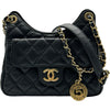 シャネル CHANEL スモールホーボーバッグ AS3710 ブラック ゴールド金具 キャビアスキン レディース ショルダーバッグ