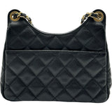シャネル CHANEL スモールホーボーバッグ AS3710 ブラック ゴールド金具 キャビアスキン レディース ショルダーバッグ