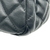 シャネル CHANEL スモールホーボーバッグ AS3710 ブラック ゴールド金具 キャビアスキン レディース ショルダーバッグ