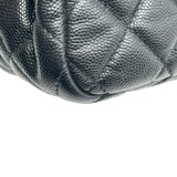 シャネル CHANEL スモールホーボーバッグ AS3710 ブラック ゴールド金具 キャビアスキン レディース ショルダーバッグ