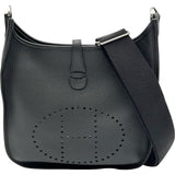 エルメス HERMES エヴリン3 PM W刻印 ブラック シルバー金具 トリヨンクレマンス レディース ショルダーバッグ