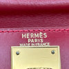 エルメス HERMES ケリー28 外縫い □A刻印 ルージュヴィフ ゴールド金具 ボックスカーフ レディース ショルダーバッグ