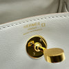 エルメス HERMES リンディミニタッチ W刻印 グリペール・べトン ゴールド金具 アリゲーターマット/スイフト レディース ショルダーバッグ