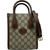 グッチ GUCCI ミニトートバッグ 671623 ブラウン GGスプリーム レディース ショルダーバッグ