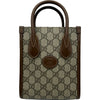 グッチ GUCCI ミニトートバッグ 671623 ブラウン GGスプリーム レディース ショルダーバッグ