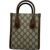 グッチ GUCCI ミニトートバッグ 671623 ブラウン GGスプリーム レディース ショルダーバッグ