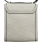 グッチ GUCCI メッセンジャーバッグ 625782 ホワイト GGエンボス レディース メッセンジャーバッグ