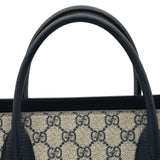 グッチ GUCCI インターロッキングGトートバッグ 674155 ネイビー GGスプリーム メンズ ショルダーバッグ
