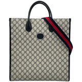 グッチ GUCCI インターロッキングGトートバッグ 674155 ネイビー GGスプリーム メンズ ショルダーバッグ