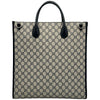 グッチ GUCCI インターロッキングGトートバッグ 674155 ネイビー GGスプリーム メンズ ショルダーバッグ