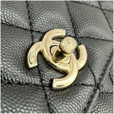シャネル CHANEL ココハンドルXS A92990 ブラック ゴールド金具 キャビアスキン レディース ショルダーバッグ