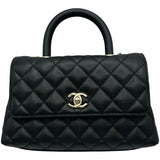 シャネル CHANEL ココハンドルXS A92990 ブラック ゴールド金具 キャビアスキン レディース ショルダーバッグ