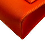 エルメス HERMES エールバッグジップPM T刻印 オレンジ シルバー金具 トワル/ハンター レディース ショルダーバッグ