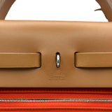 エルメス HERMES エールバッグジップPM T刻印 オレンジ シルバー金具 トワル/ハンター レディース ショルダーバッグ