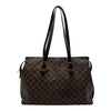 ルイ・ヴィトン LOUIS VUITTON チェルシー N51119 ブラウン ダミエ/レザー レディース トートバッグ