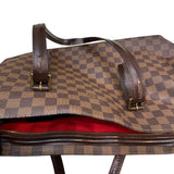 ルイ・ヴィトン LOUIS VUITTON チェルシー N51119 ブラウン ダミエ/レザー レディース トートバッグ