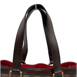 ルイ・ヴィトン LOUIS VUITTON ハムステッドPM N51205 ブラウン ダミエ/レザー レディース ハンドバッグ