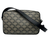 セリーヌ CELINE ミディアム メッセンジャーバッグ 194502 ブラック トリオンフキャンバス/レザー レディース メッセンジャーバッグ