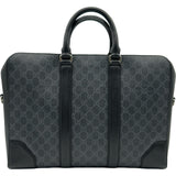 グッチ GUCCI GGスプリーム ブリーフケース 474134 ブラック　シルバー金具 GGスプリームキャンバス メンズ ビジネスバッグ