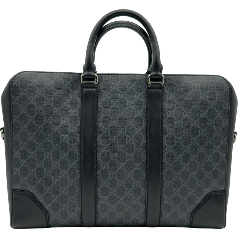 グッチ GUCCI GGスプリーム ブリーフケース 474134 ブラック シルバー