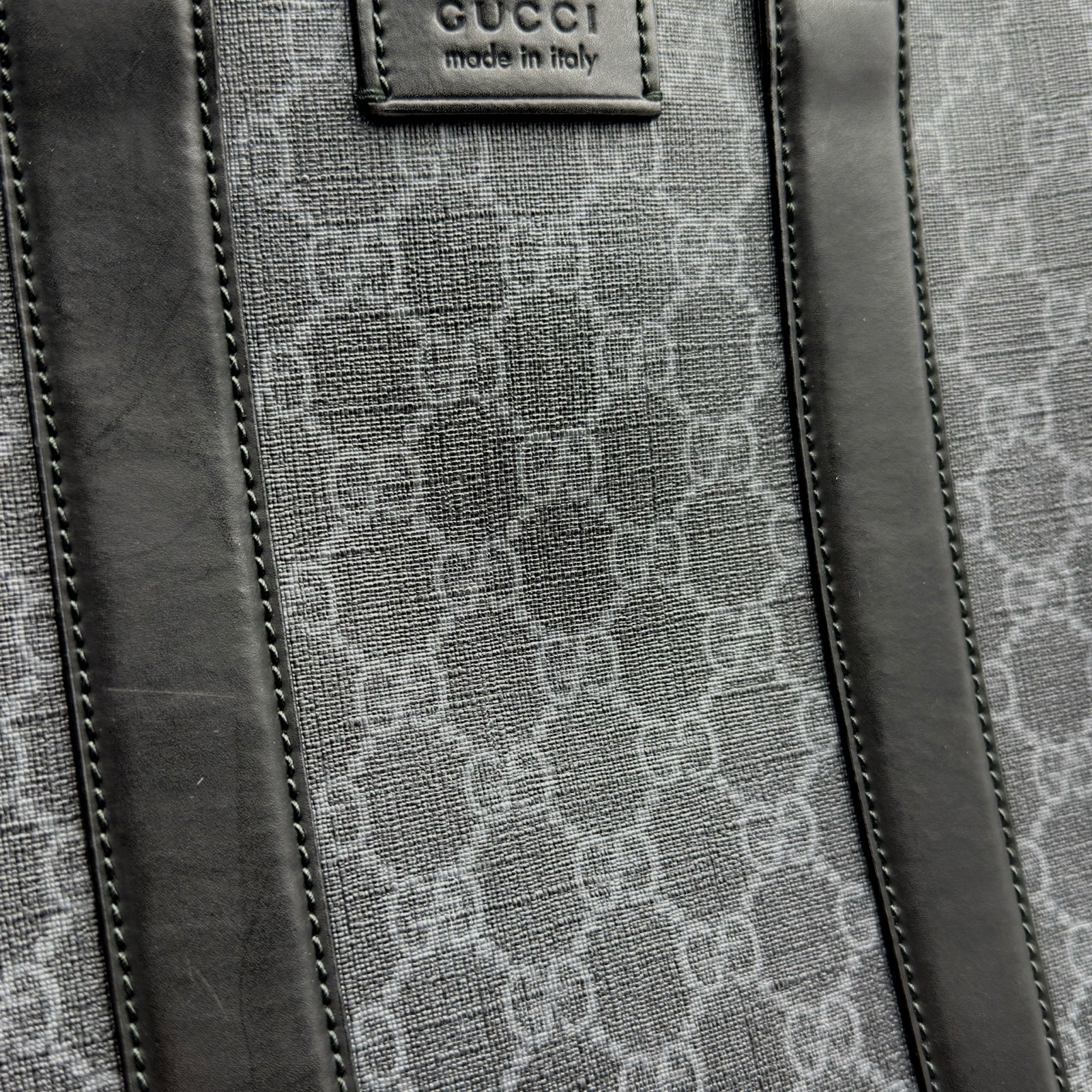 グッチ GUCCI GGスプリーム ブリーフケース 474134 ブラック シルバー