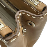 プラダ PRADA ガレリア ハンドバッグ BN2863 キャメル シルバー金具 レザー レディース ショルダーバッグ