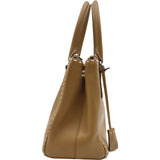 プラダ PRADA ガレリア ハンドバッグ BN2863 キャメル シルバー金具 レザー レディース ショルダーバッグ