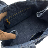 プラダ PRADA カナパ B1877B ブルー デニム レディース ハンドバッグ