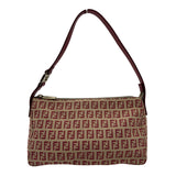 フェンディ FENDI ズッキーノ ハンドバッグ 8BR444 ベージュ/レッド キャンバス/レザー レディース ハンドバッグ