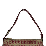 フェンディ FENDI ズッキーノ ハンドバッグ 8BR444 ベージュ/レッド キャンバス/レザー レディース ハンドバッグ