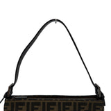 フェンディ FENDI ズッカ ハンドバッグ 8BR042 ブラウン キャンバス/レザー レディース ハンドバッグ