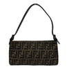 フェンディ FENDI ズッカ ハンドバッグ 8BR042 ブラウン キャンバス/レザー レディース ハンドバッグ
