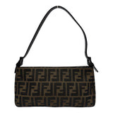 フェンディ FENDI ズッカ ハンドバッグ 8BR042 ブラウン キャンバス/レザー レディース ハンドバッグ