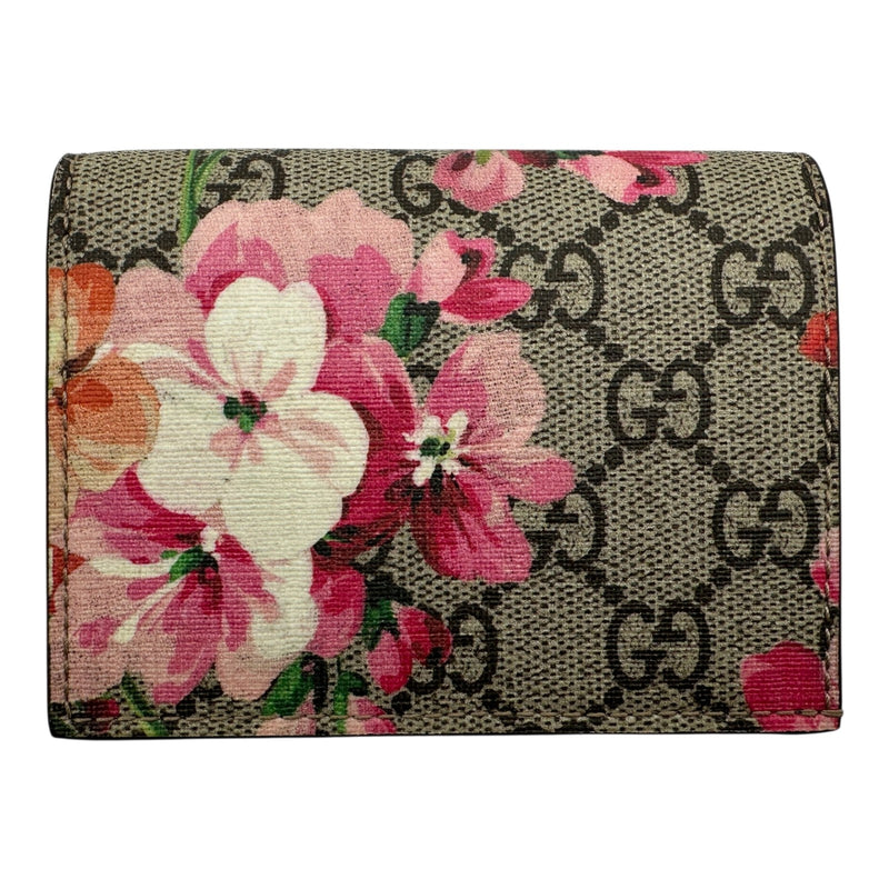 GUCCI グッチ　三つ折り財布 GGスプリーム ブルームス グッチ GUCCI GGブルームス コンパクトウォレット 453176 ベージュ GG