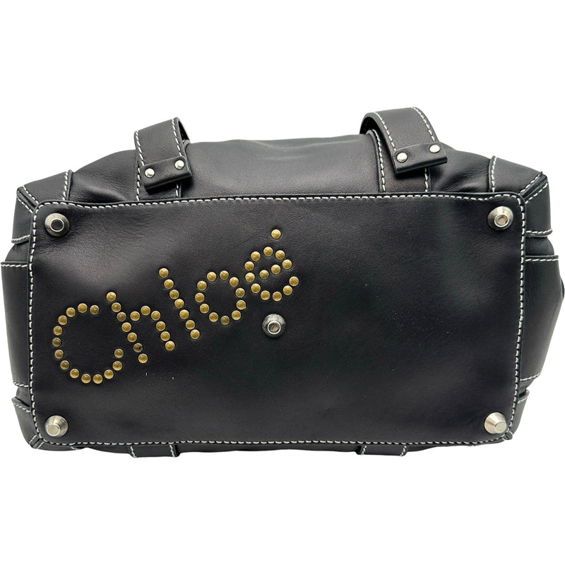 クロエ Chloe ミニ ボストンバッグ ブラック レザー レディース