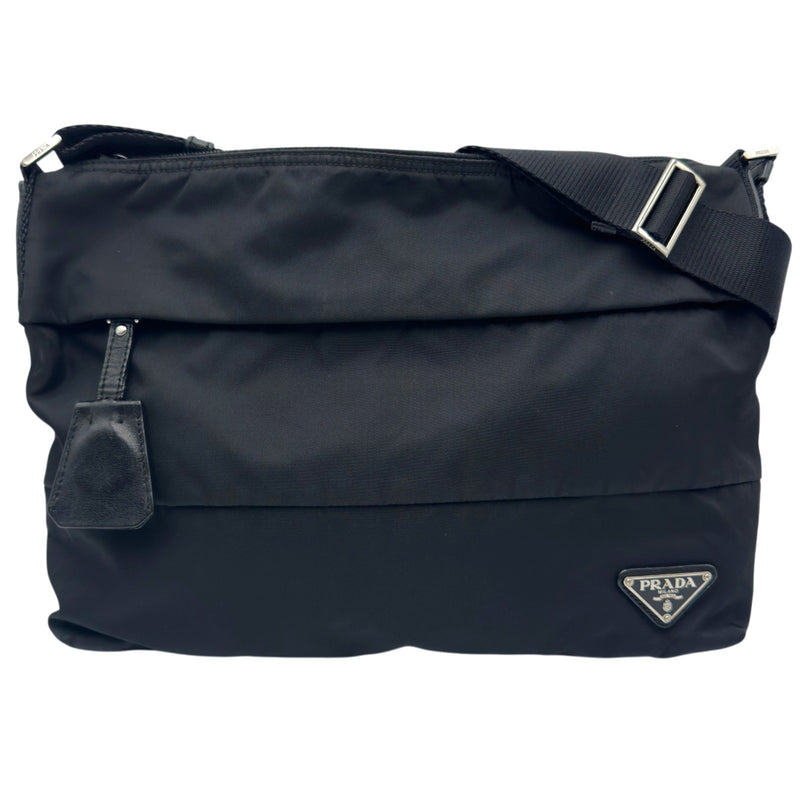 プラダ PRADA ロゴ ショルダーバッグ BT0740 ブラック ナイロン ユニ