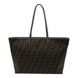 フェンディ FENDI ズッカ トートバッグ 8BH-185 カーキ PVC レディース トートバッグ