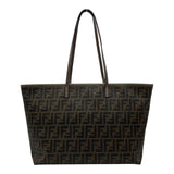 フェンディ FENDI ズッカ トートバッグ 8BH-185 カーキ PVC レディース トートバッグ