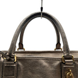 ロエベ LOEWE アマソナ36 060905 ゴールド レザー レディース ハンドバッグ