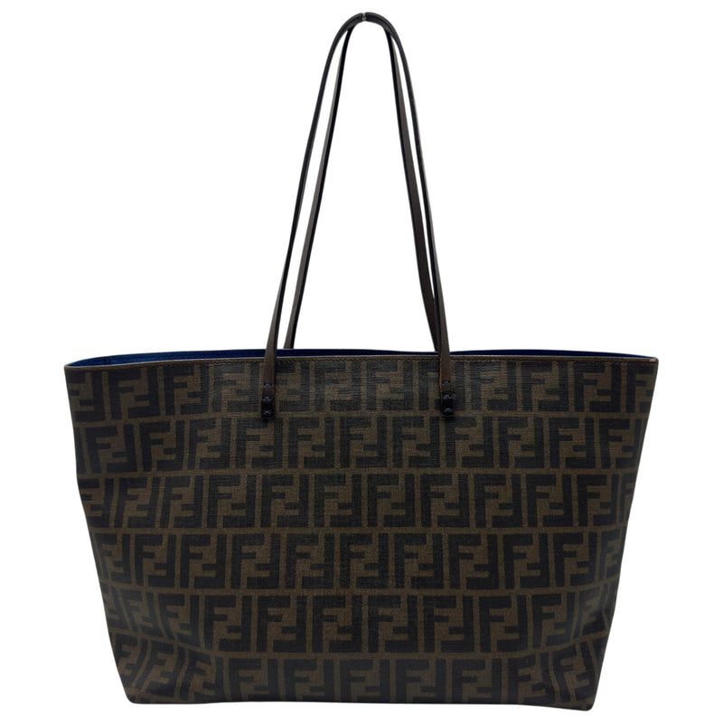 フェンディ FENDI ズッカ トートバッグ 8BH185 ブラック PVC
