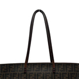 フェンディ FENDI ズッカ トートバッグ 8BH198 ブラウン PVC/レザー レディース トートバッグ