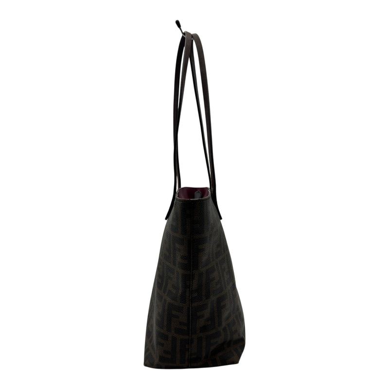 フェンディ FENDI ズッカ トートバッグ 8BH198 ブラウン PVC/レザー