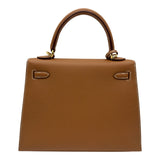 エルメス HERMES ケリー25 外縫い G刻 ゴールド ゴールド金具 エプソン レディース ショルダーバッグ