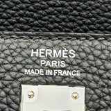 エルメス HERMES ケリー25 内縫い G刻印（2026年製） ブラック シルバー金具 トゴ レディース ハンドバッグ