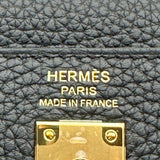 エルメス HERMES ケリー25 内縫い G刻印 ブラック ゴールド金具 シェーブル レディース ハンドバッグ ショルダーバッグ